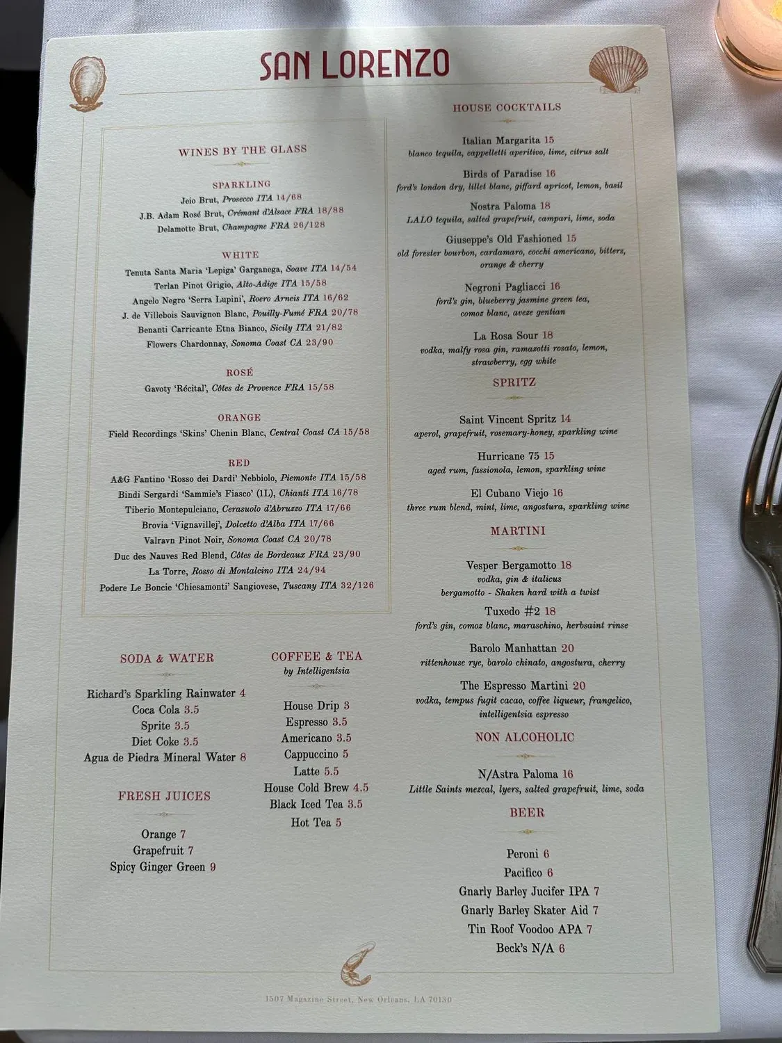 Menu 1