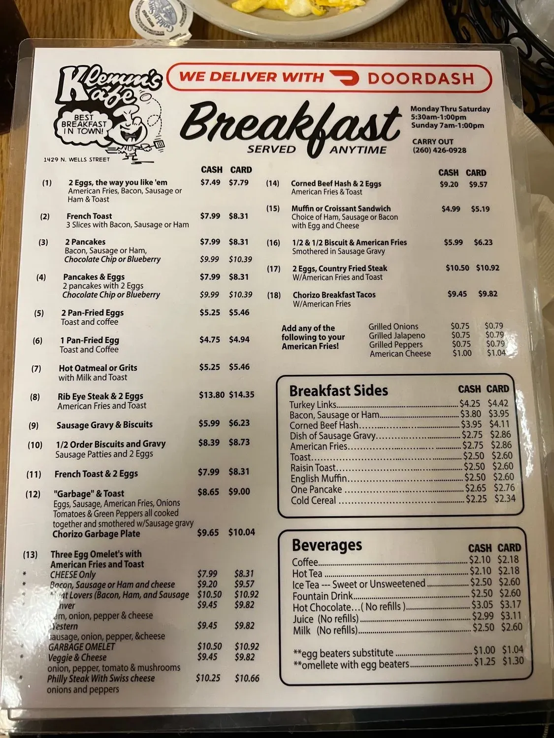 Menu 6