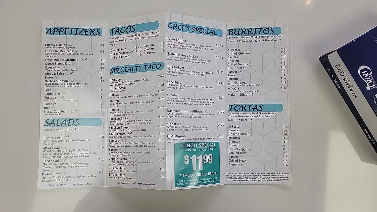 Menu 1