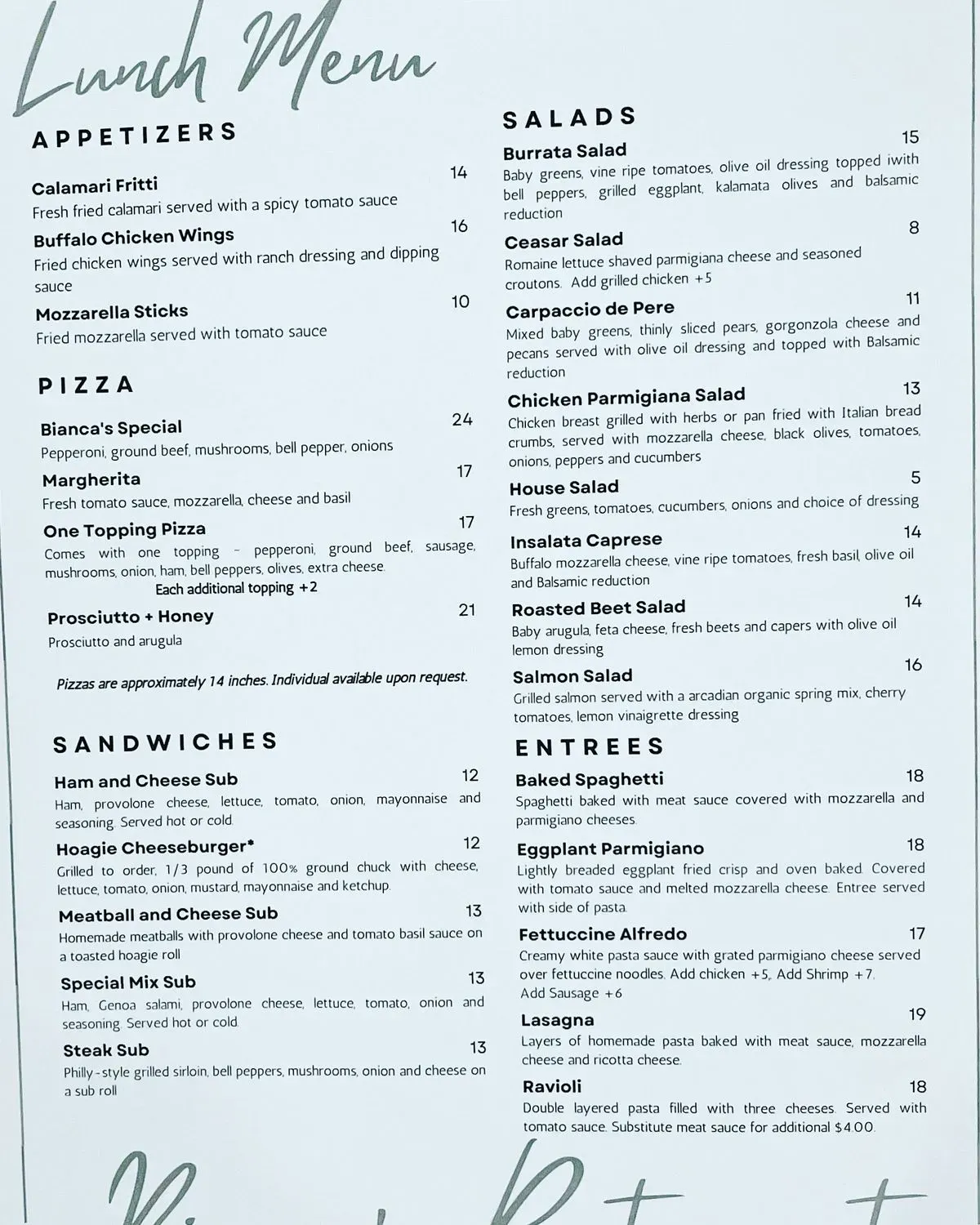 Menu 2