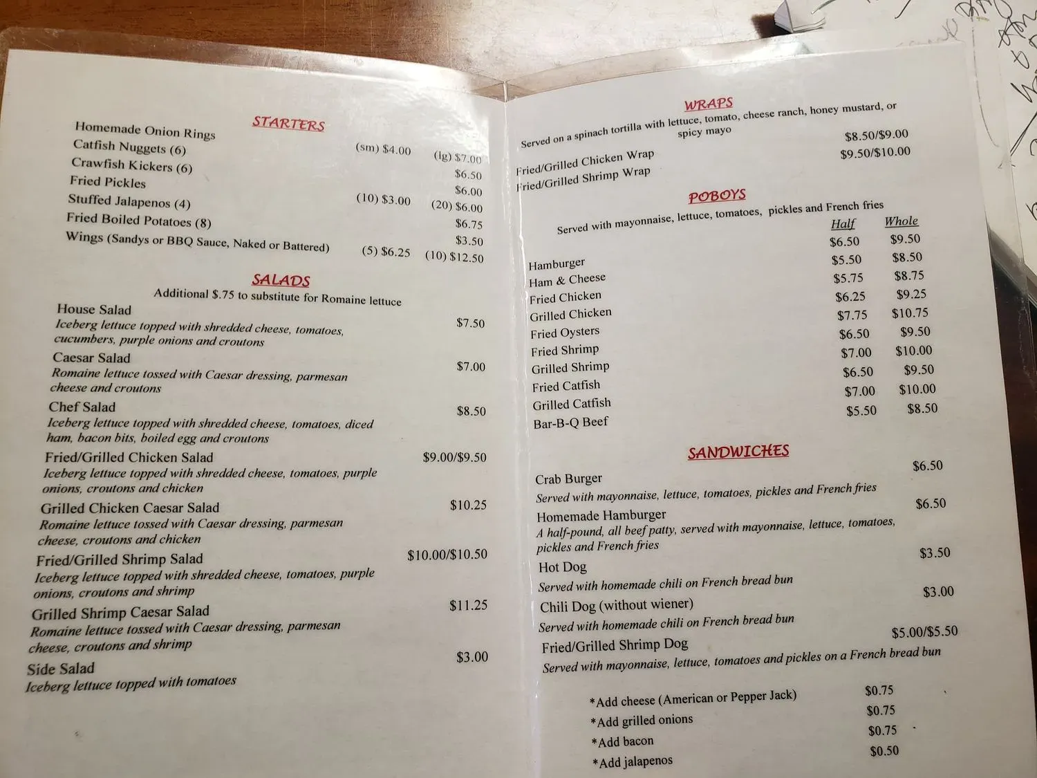 Menu 1