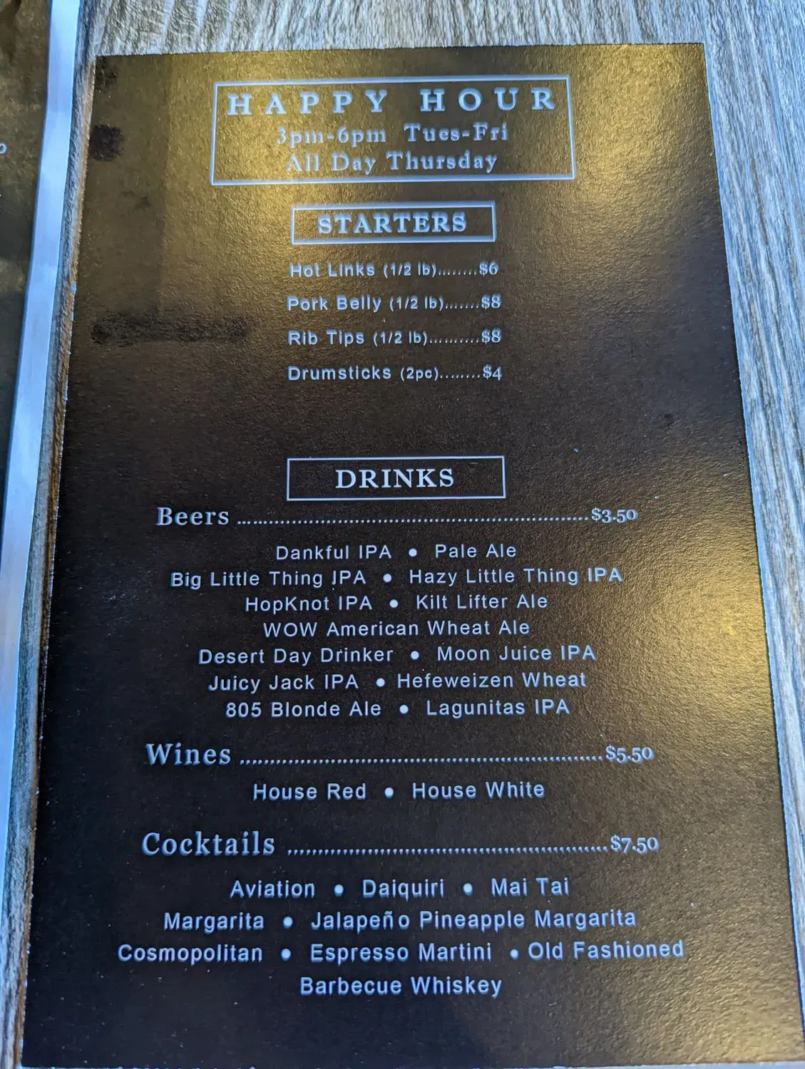 Menu 1