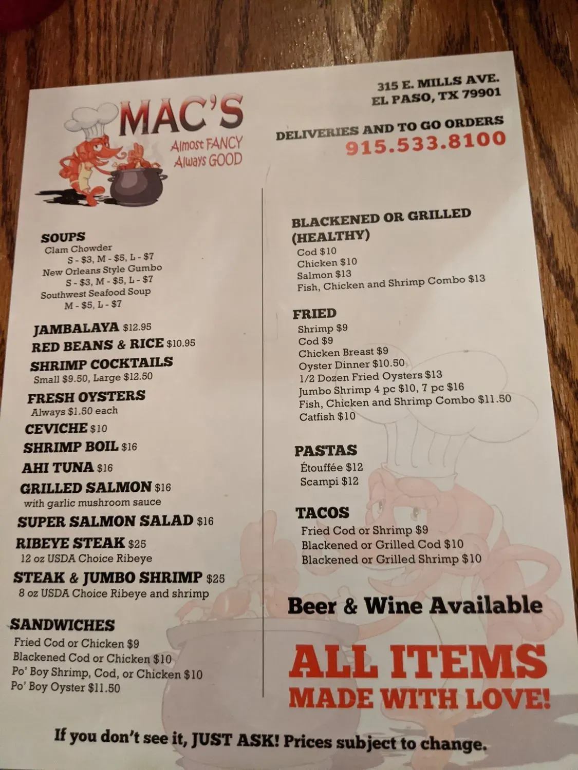 Menu 3