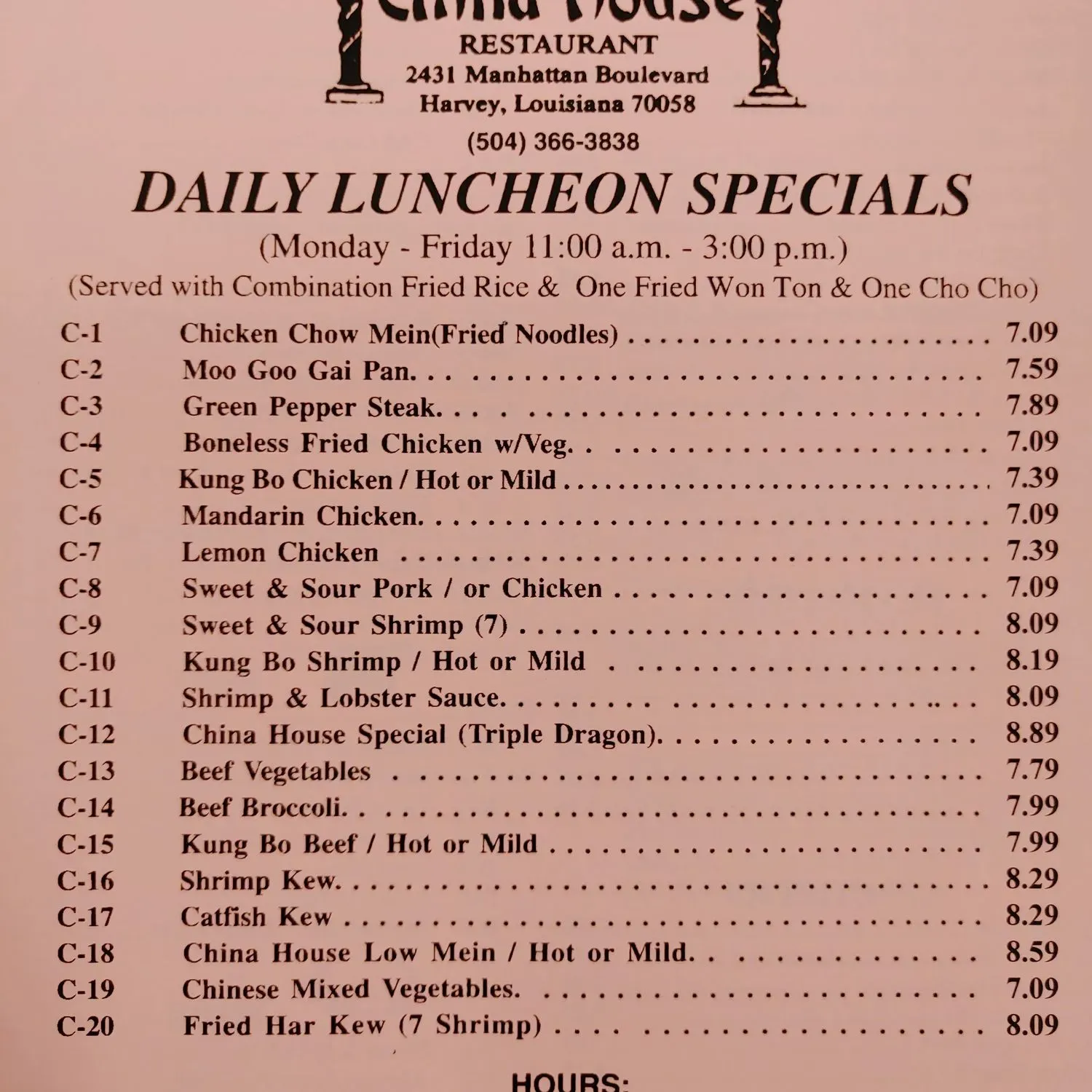 Menu 1