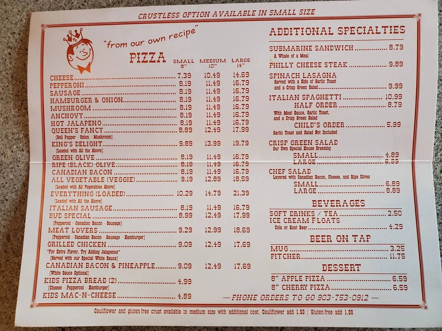 Menu 2