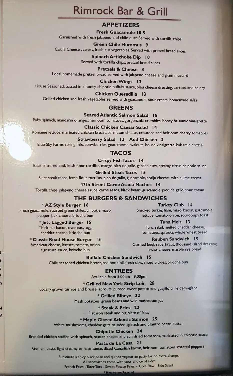 Menu 5