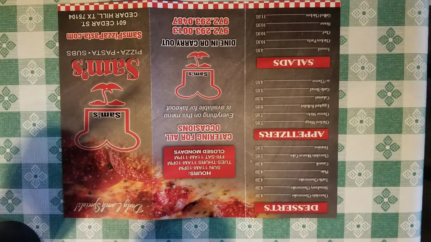 Menu 1