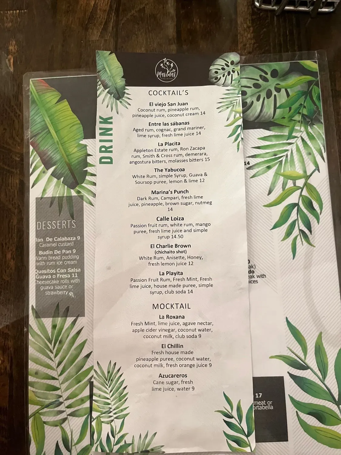 Menu 5