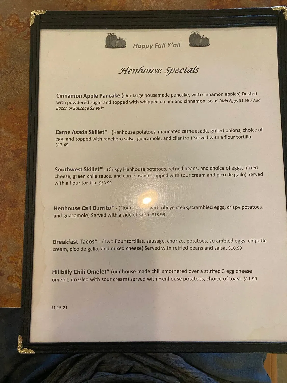 Menu 6