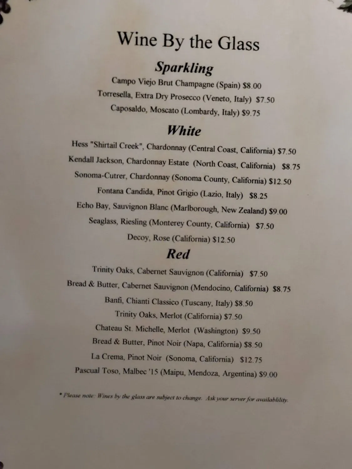 Menu 6