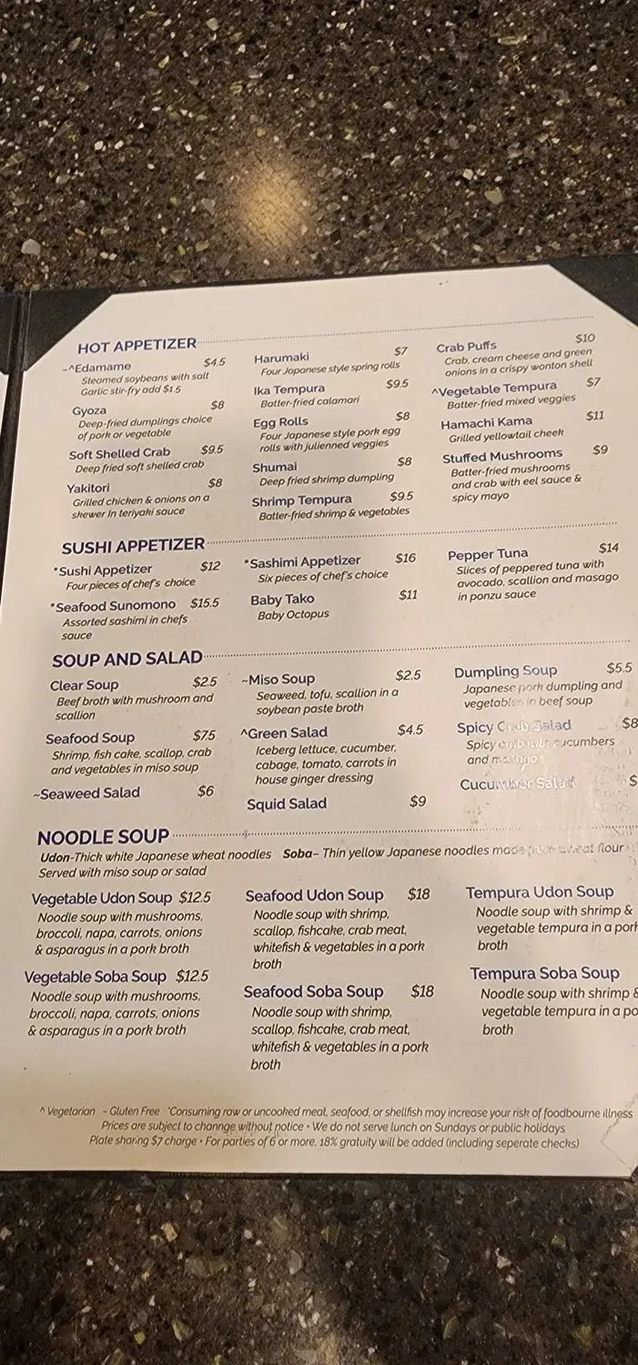 Menu 5