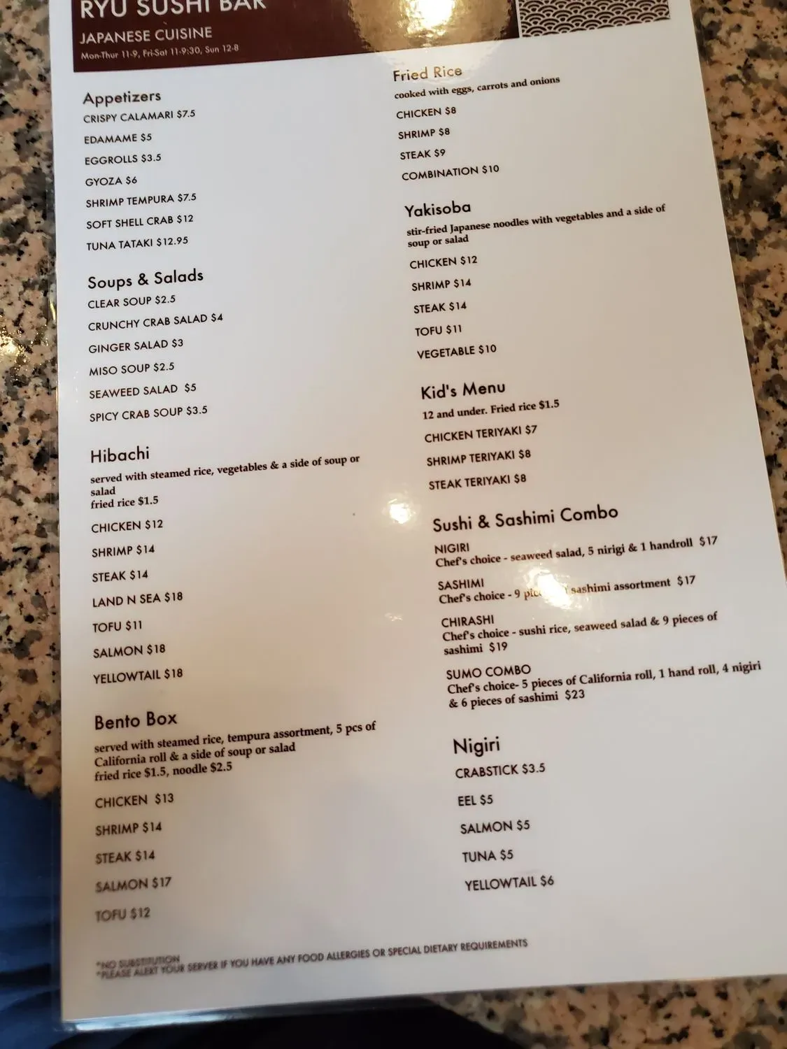 Menu 4