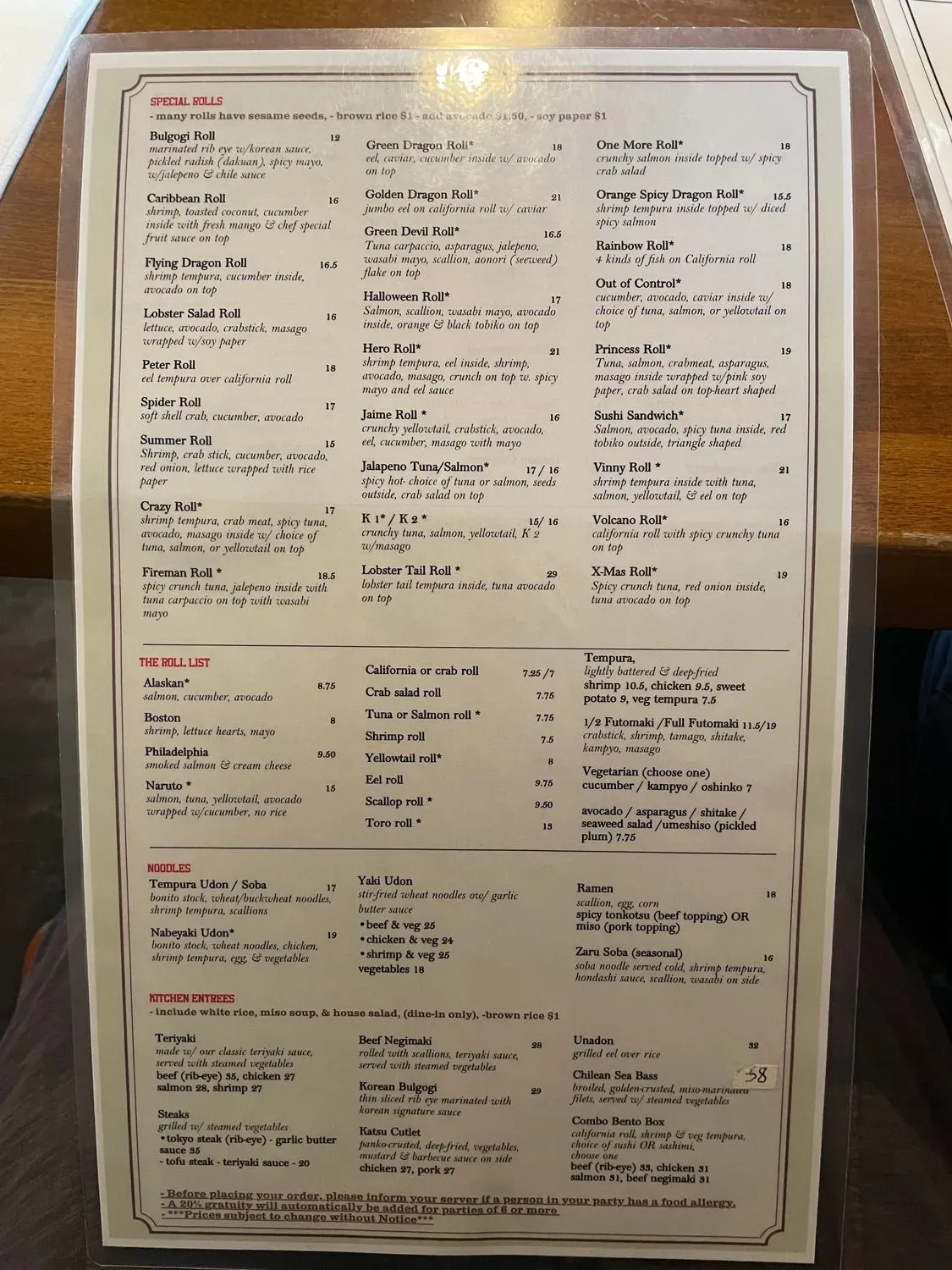 Menu 4