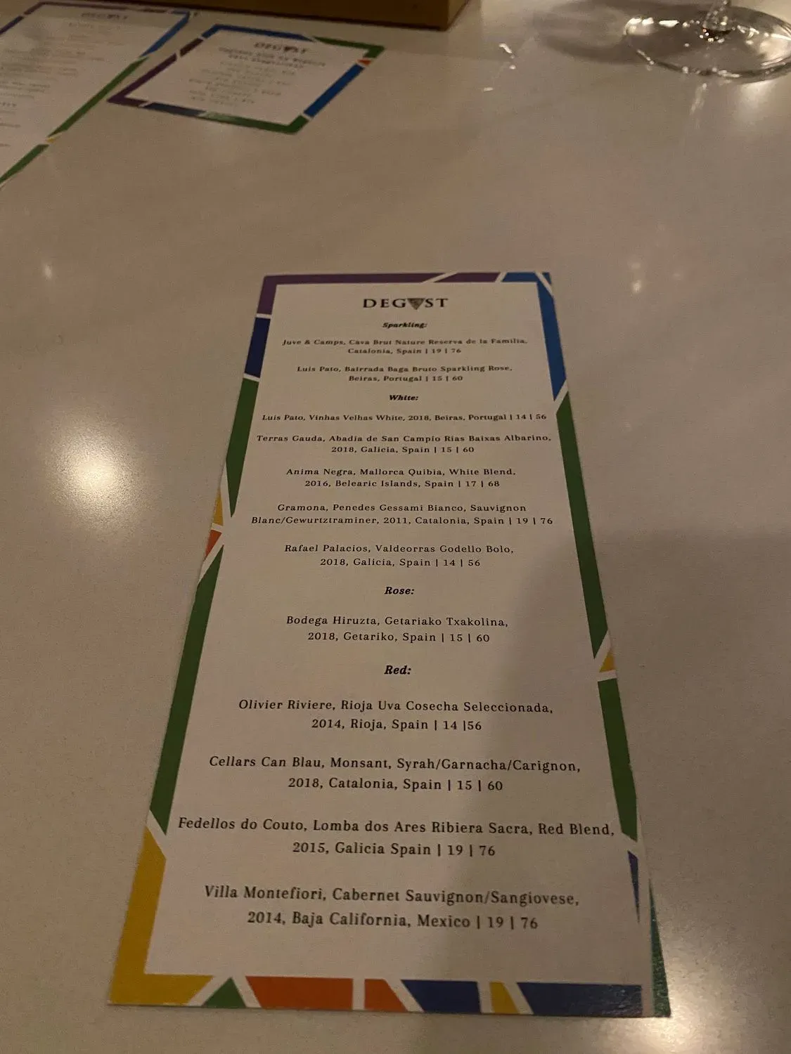 Menu 6