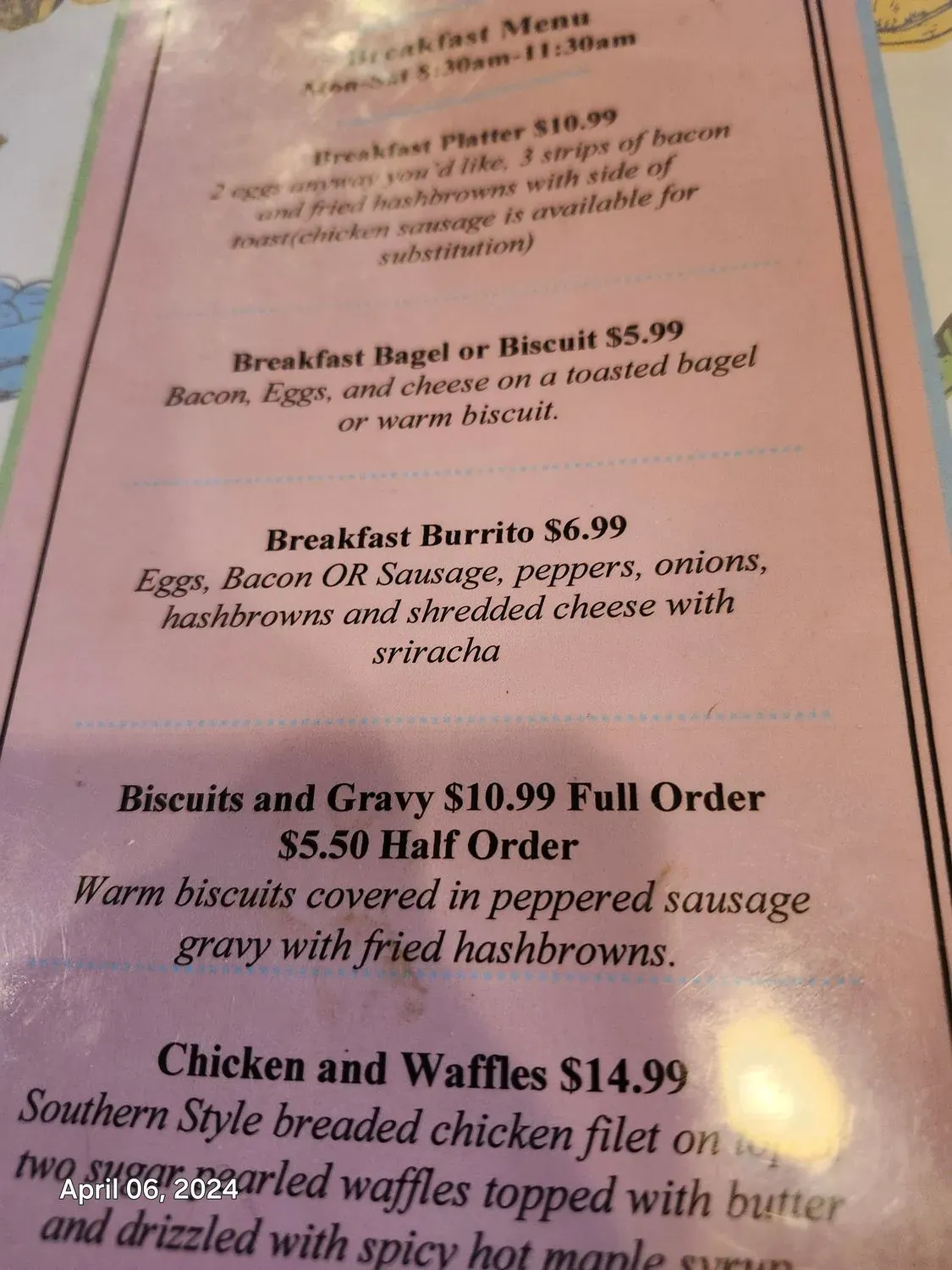 Menu 4