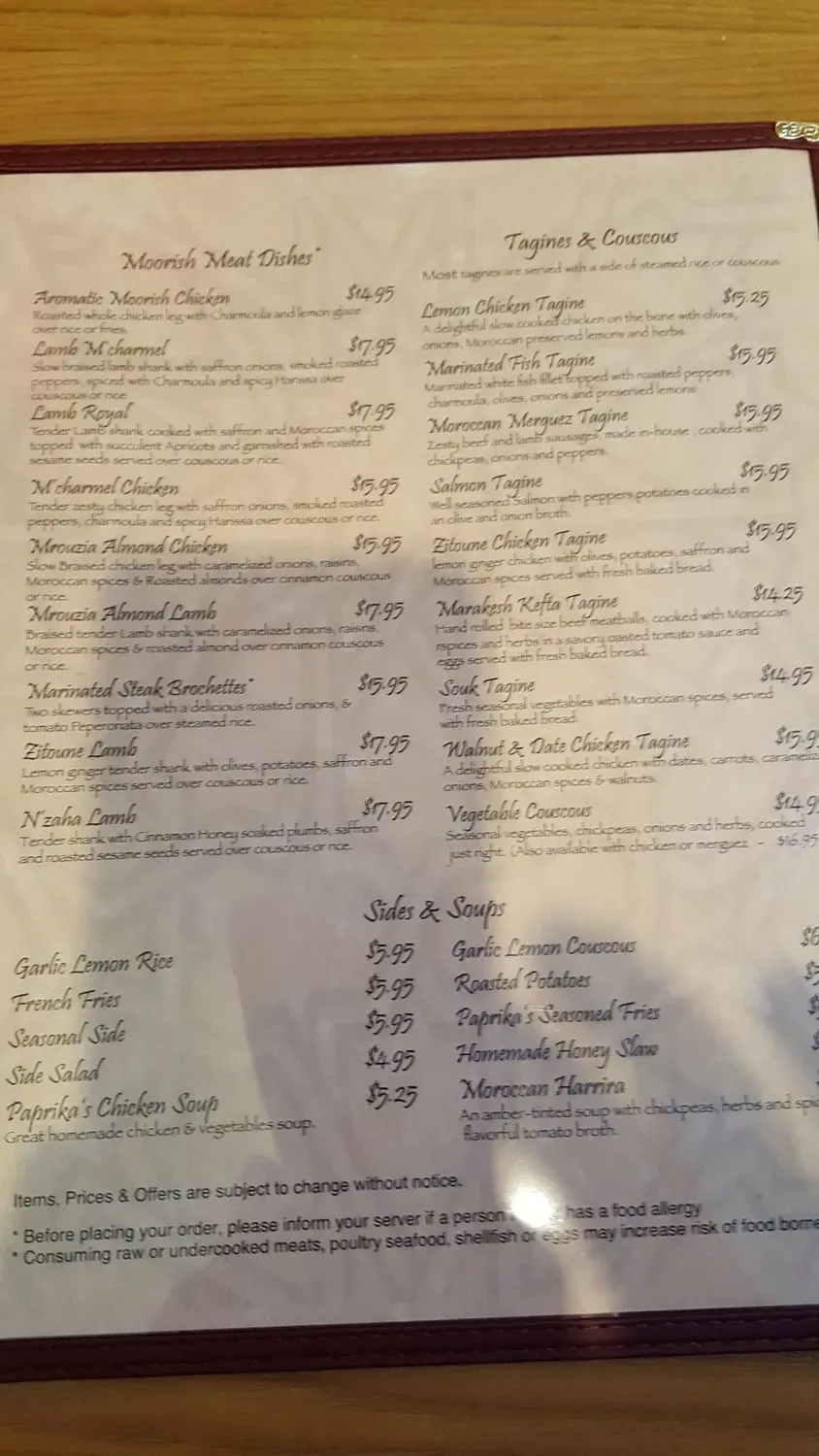 Menu 6