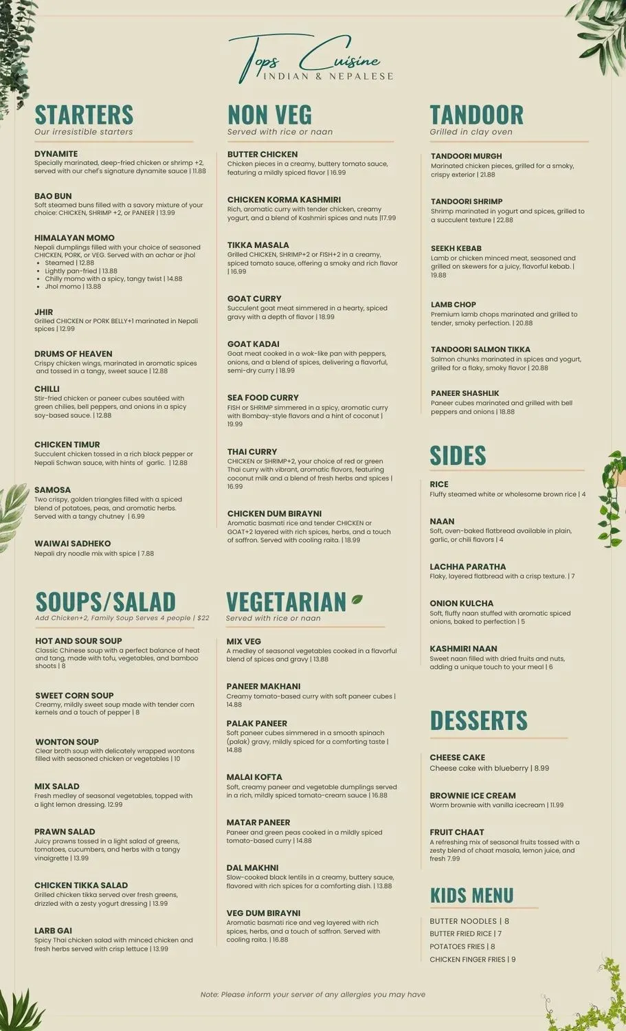 Menu 1