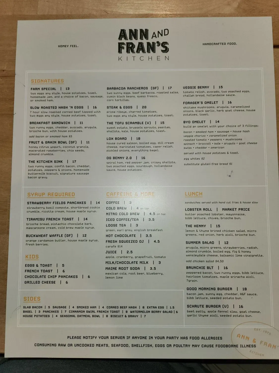 Menu 5