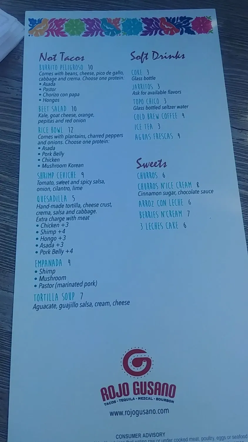 Menu 5