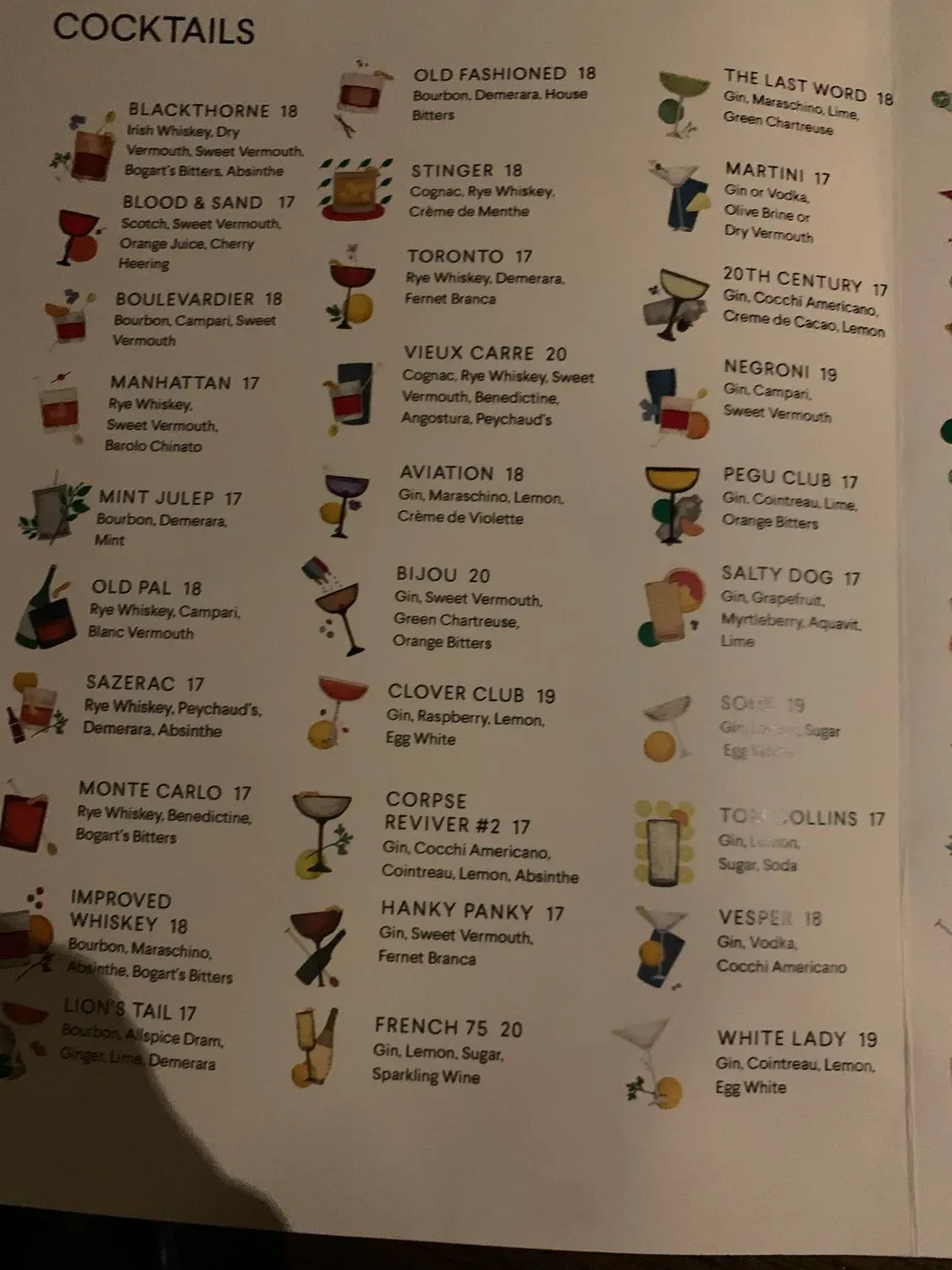 Lazy Bird Menu - Updated November 2025