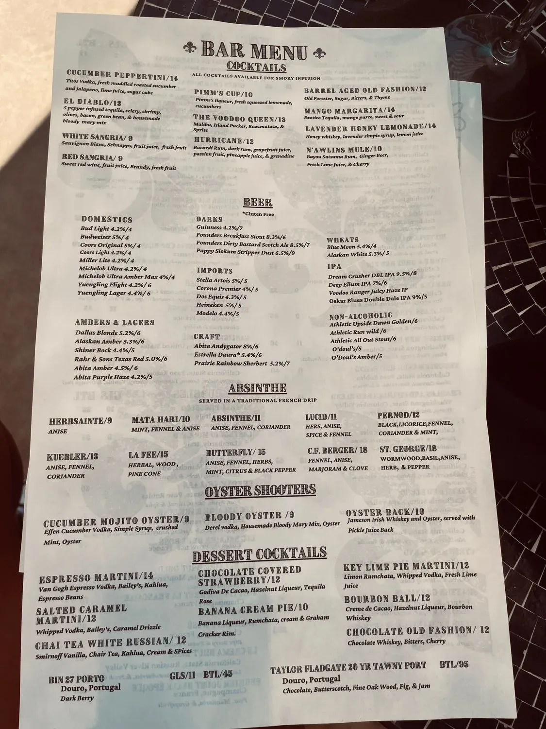 Menu 6