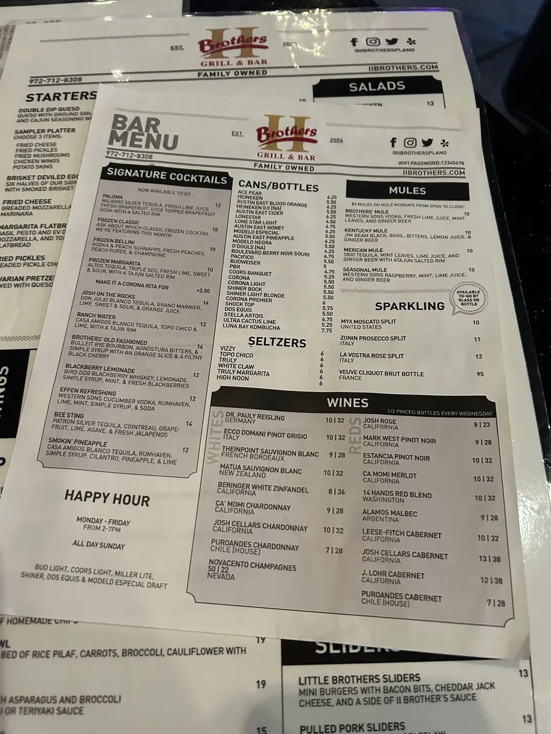 Menu 6