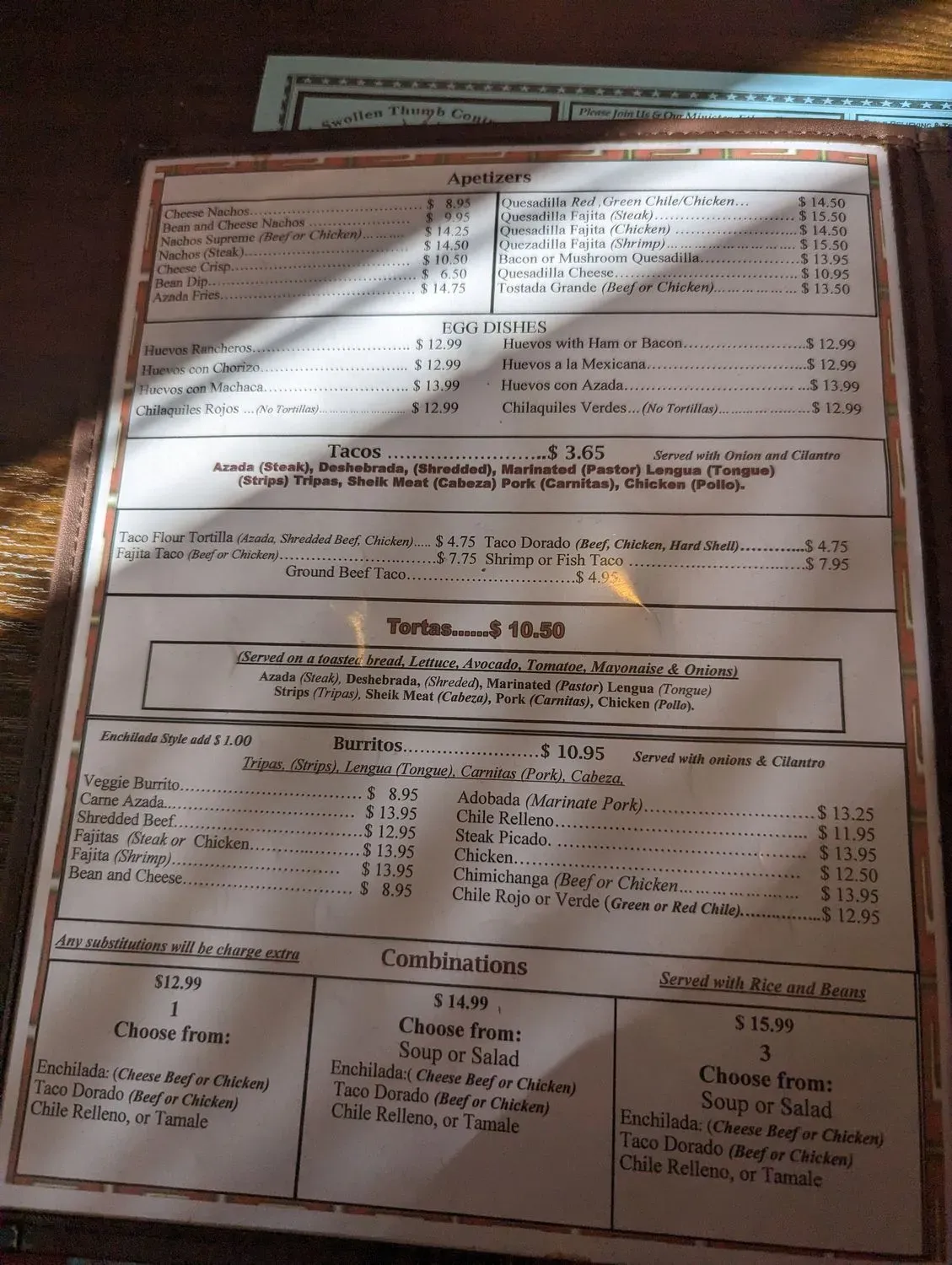 Menu 5