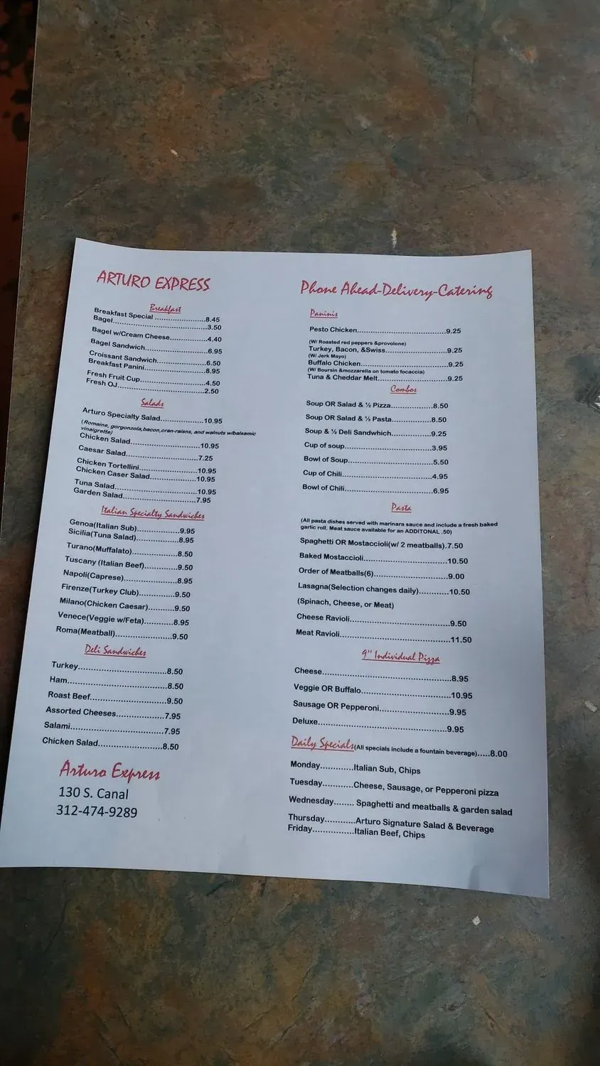 Menu 2