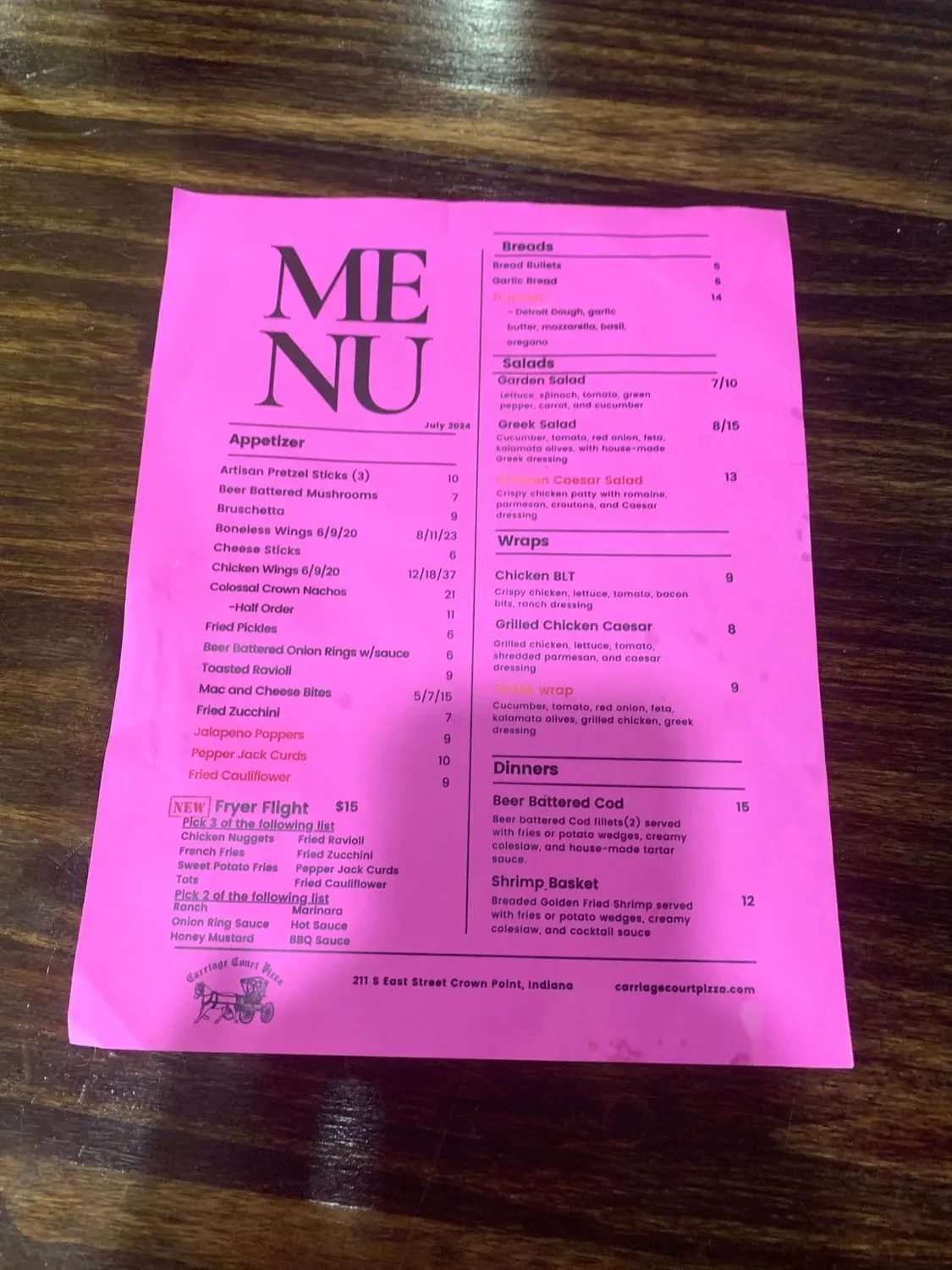 Menu 2