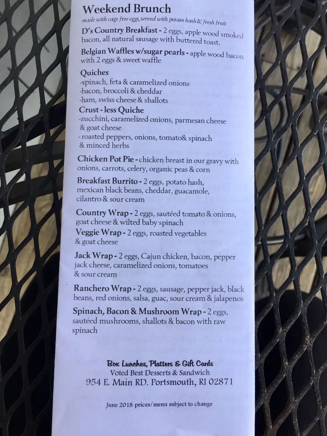 Menu 4