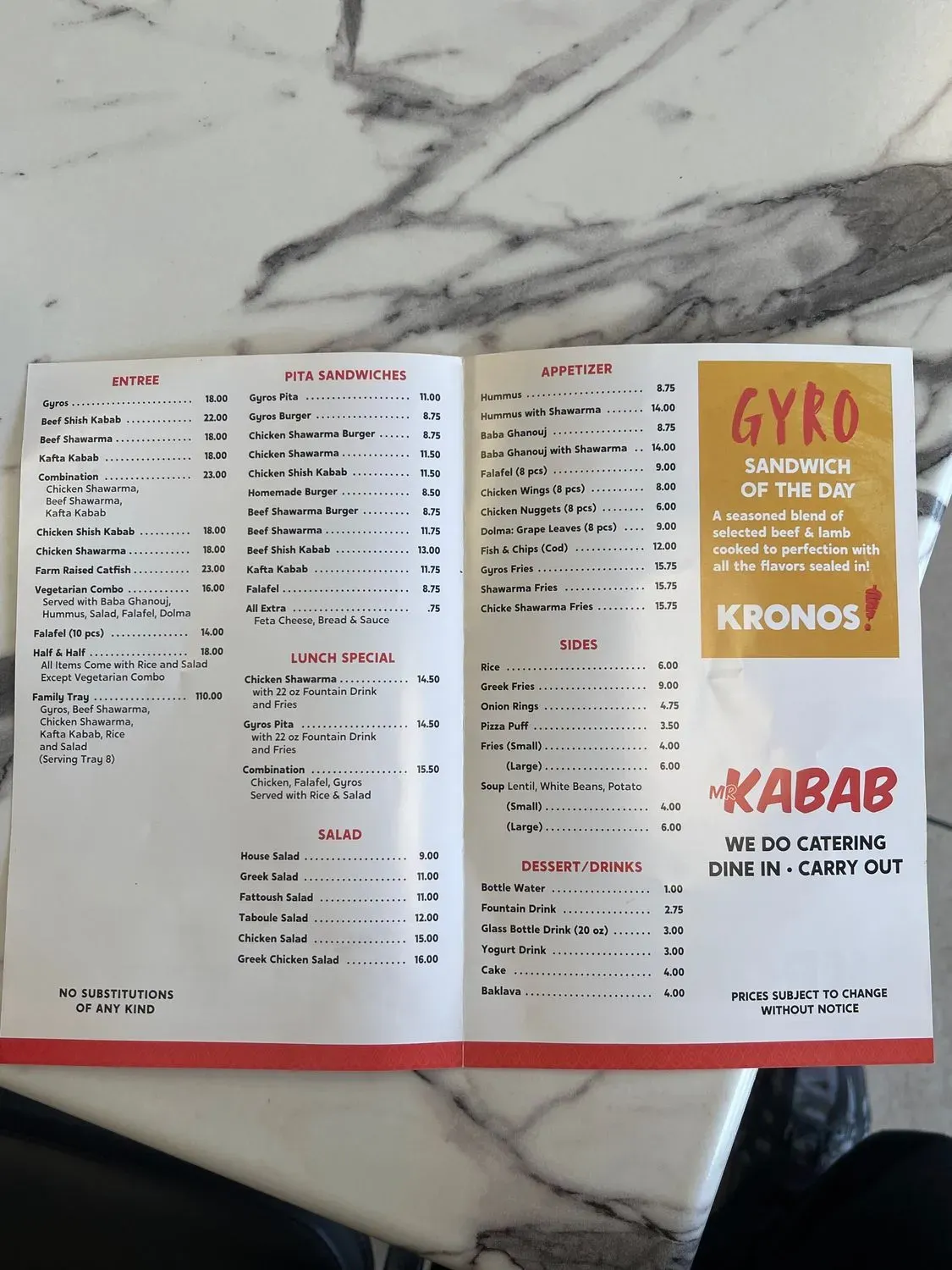 Menu 4