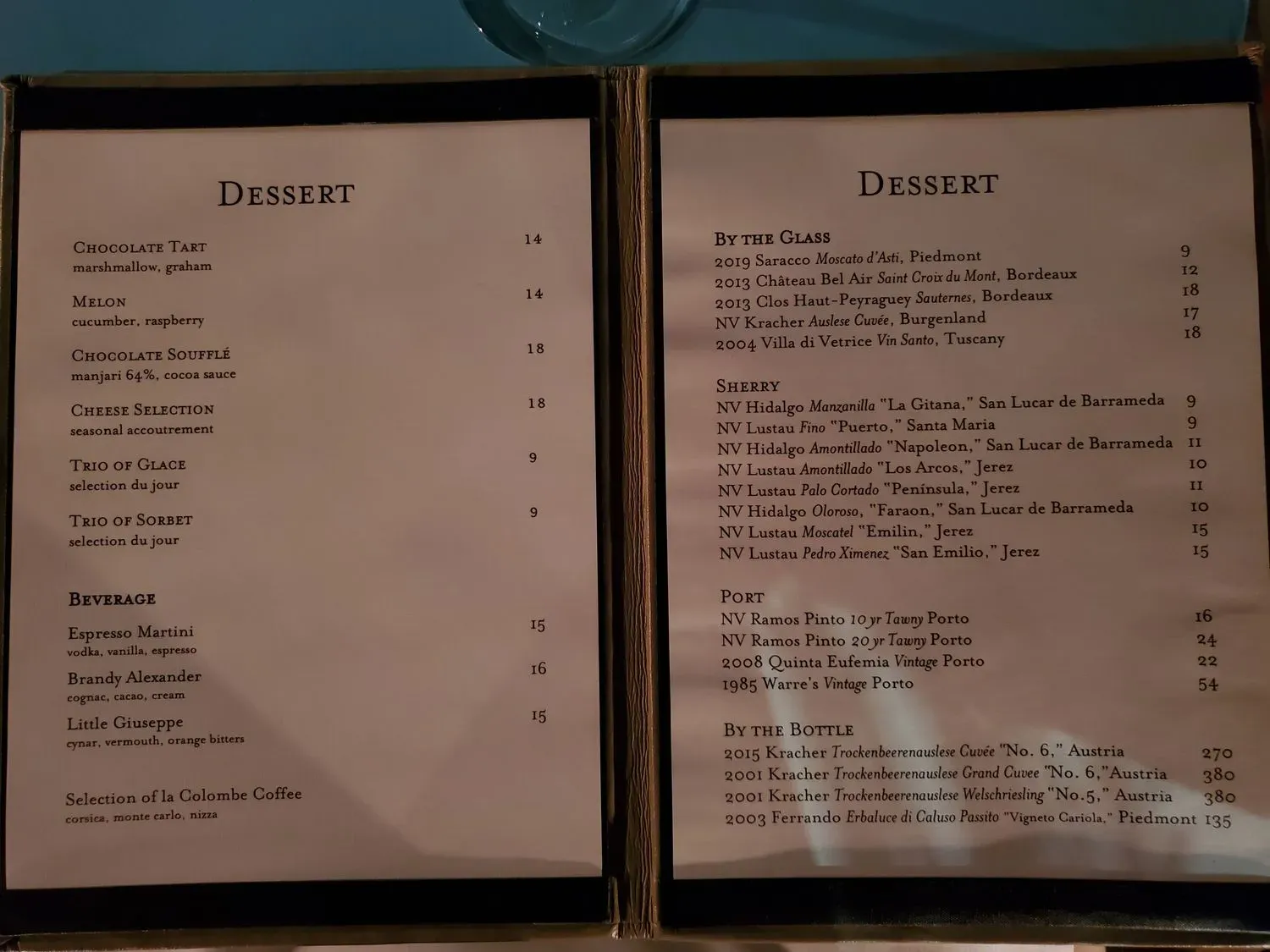 Menu 5