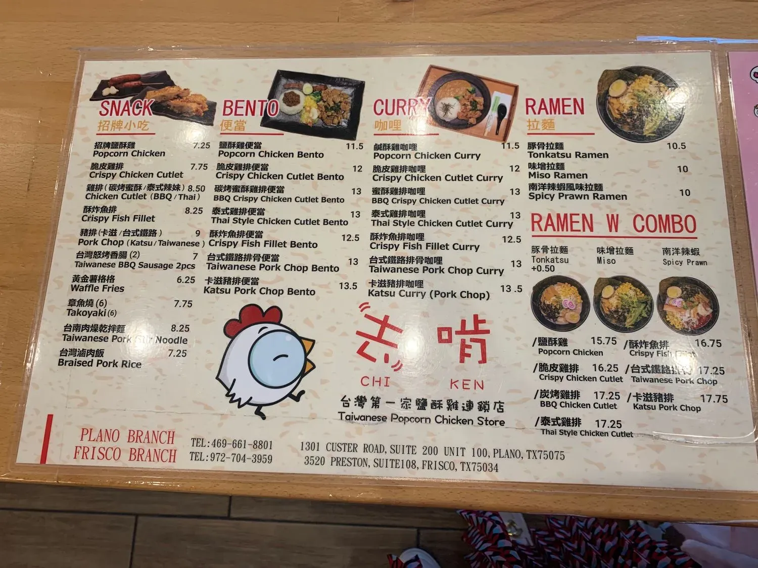 Menu 5