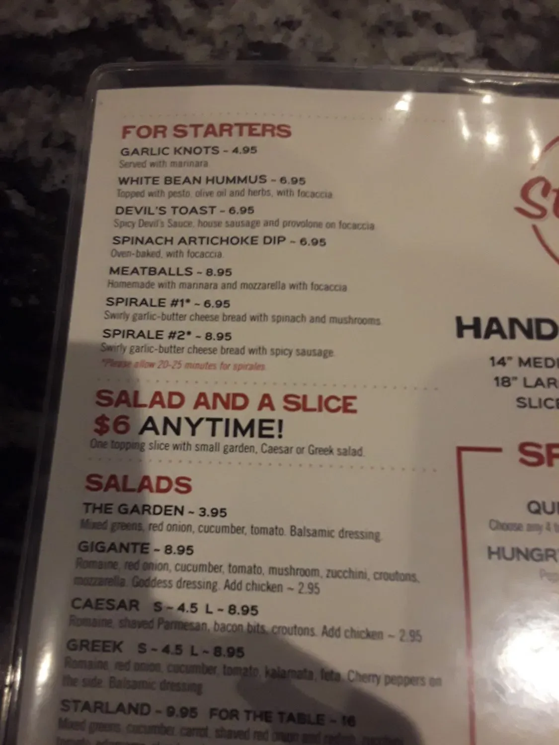 Menu 5