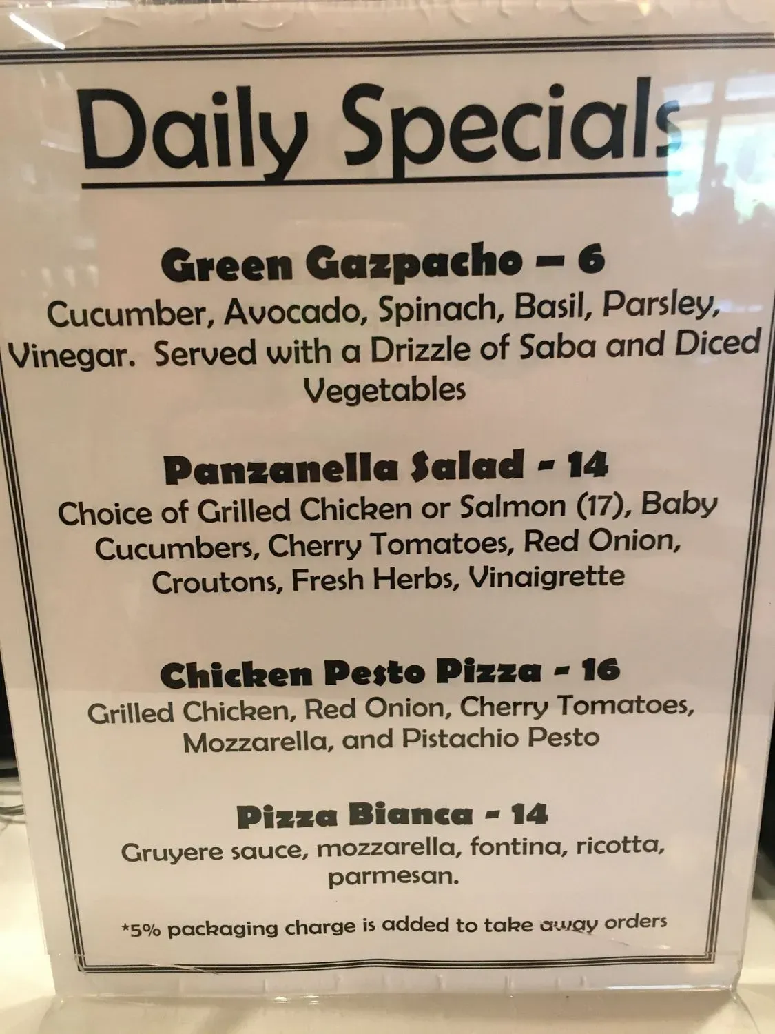 Menu 5