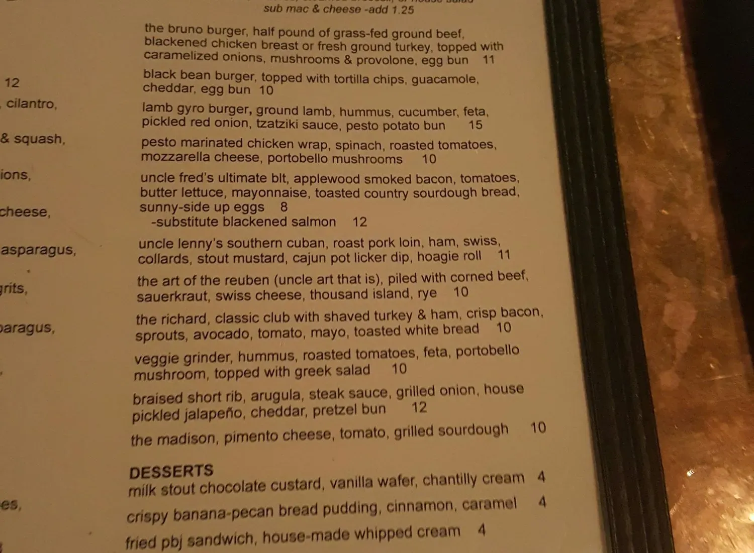 Menu 4