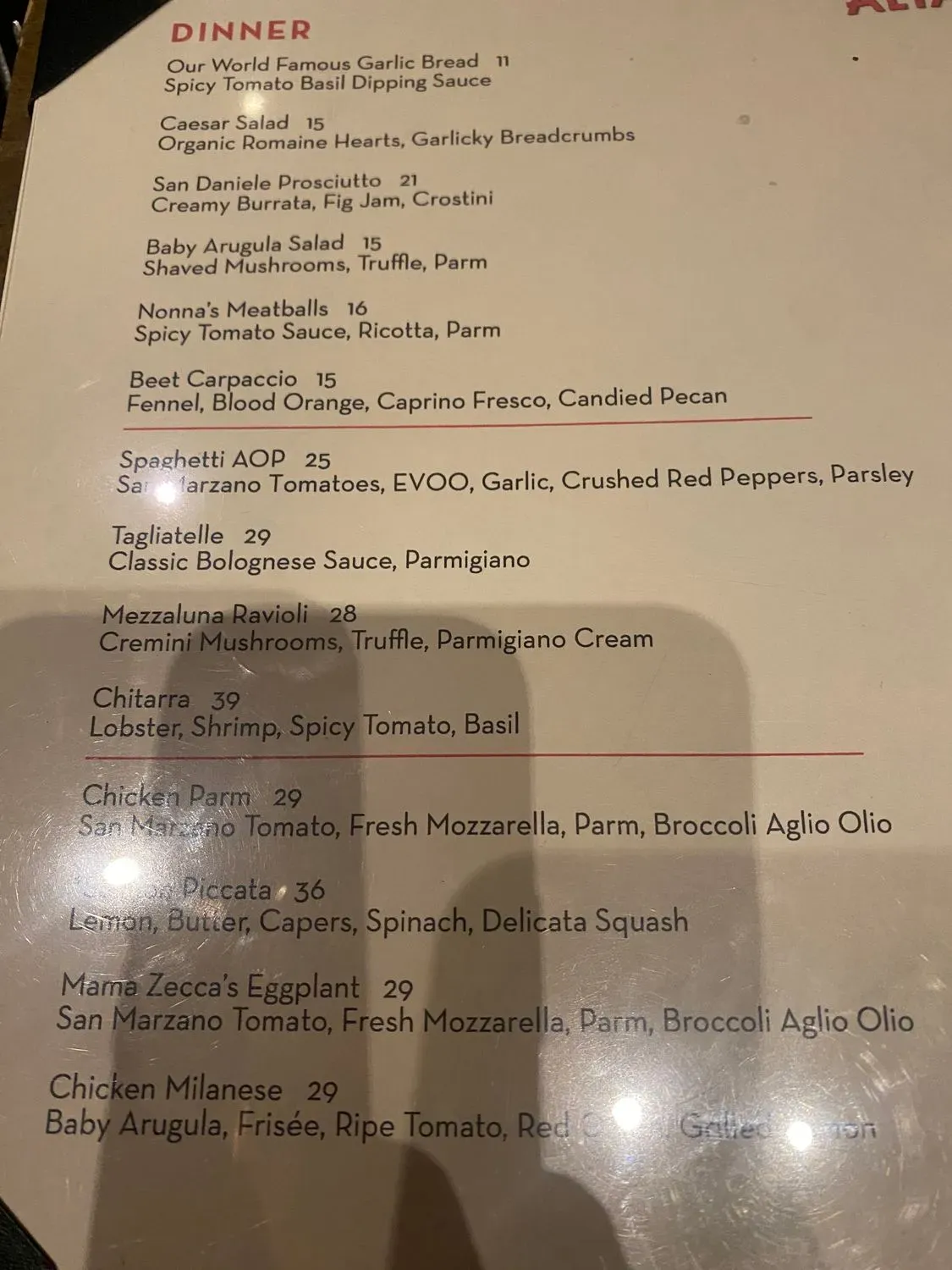 Menu 2