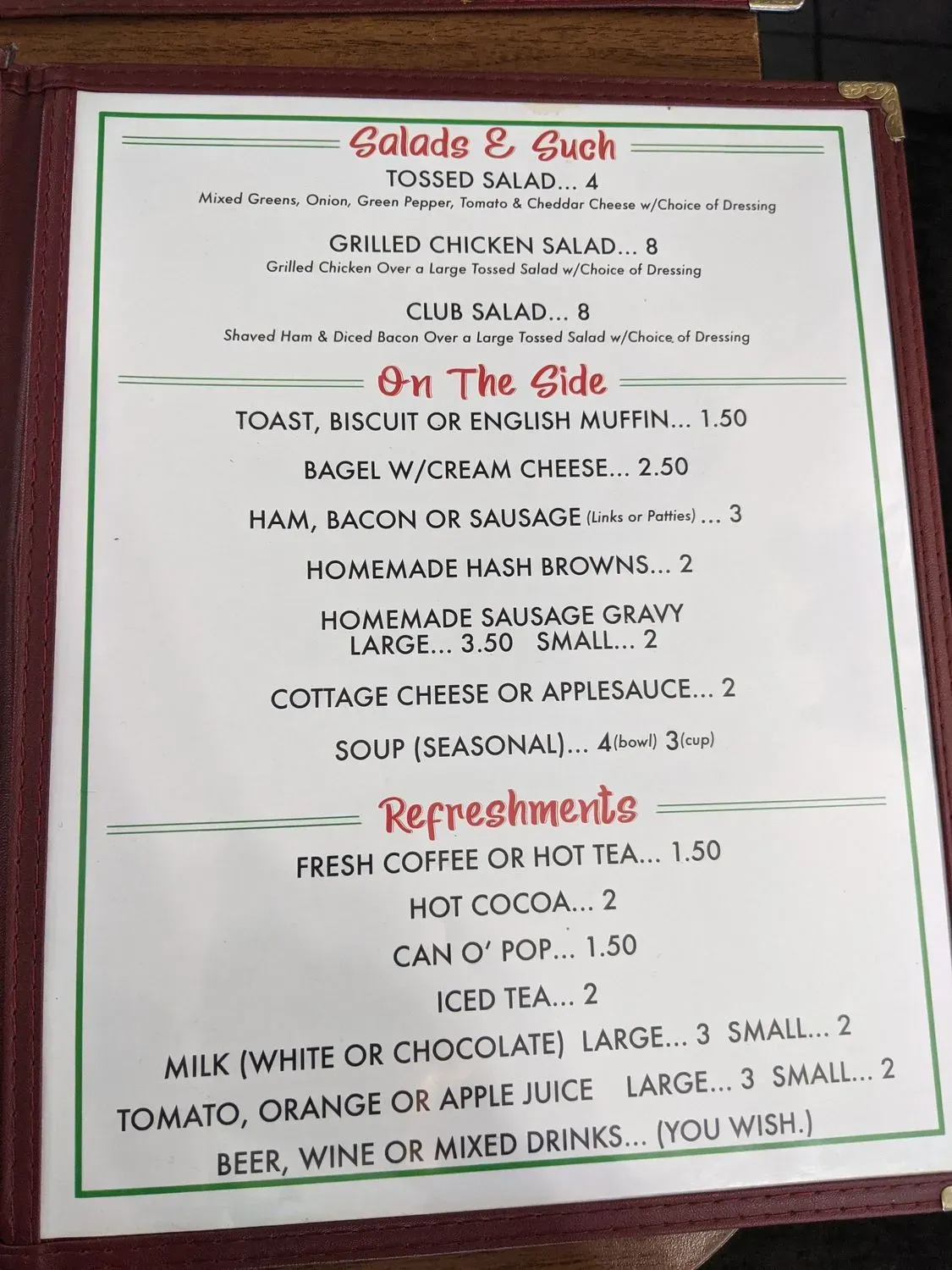 Menu 2