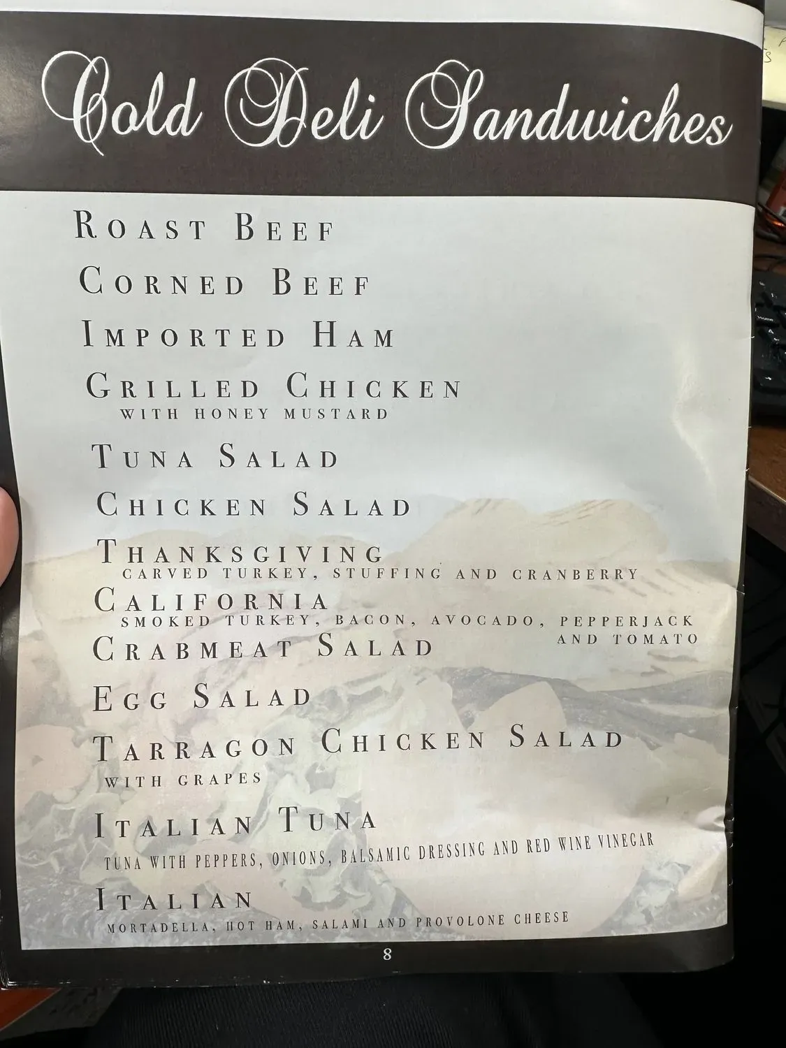 Menu 4