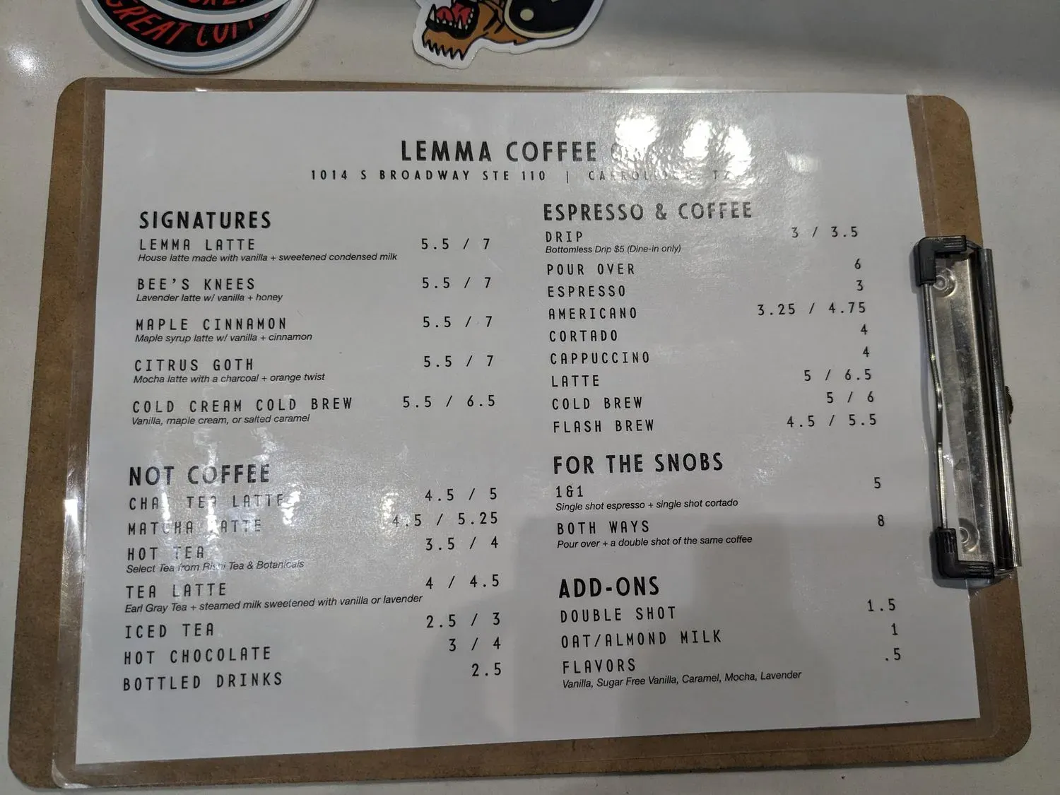 Menu 2