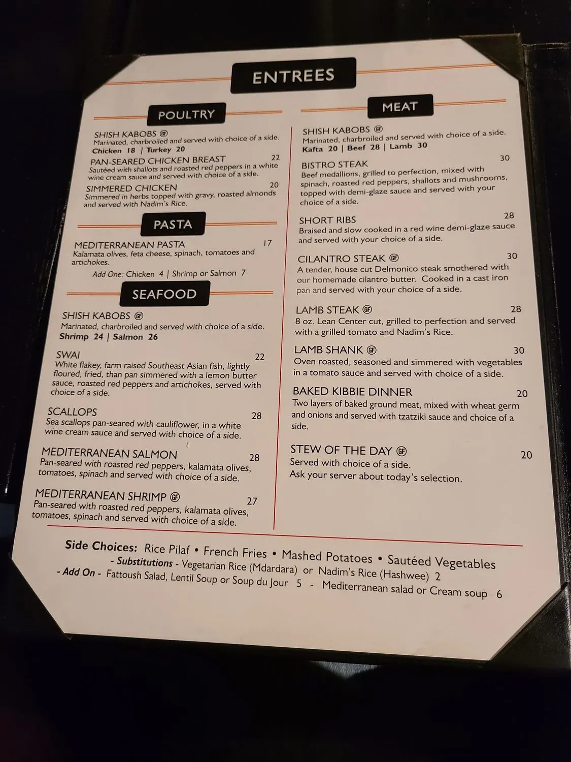 Menu 5