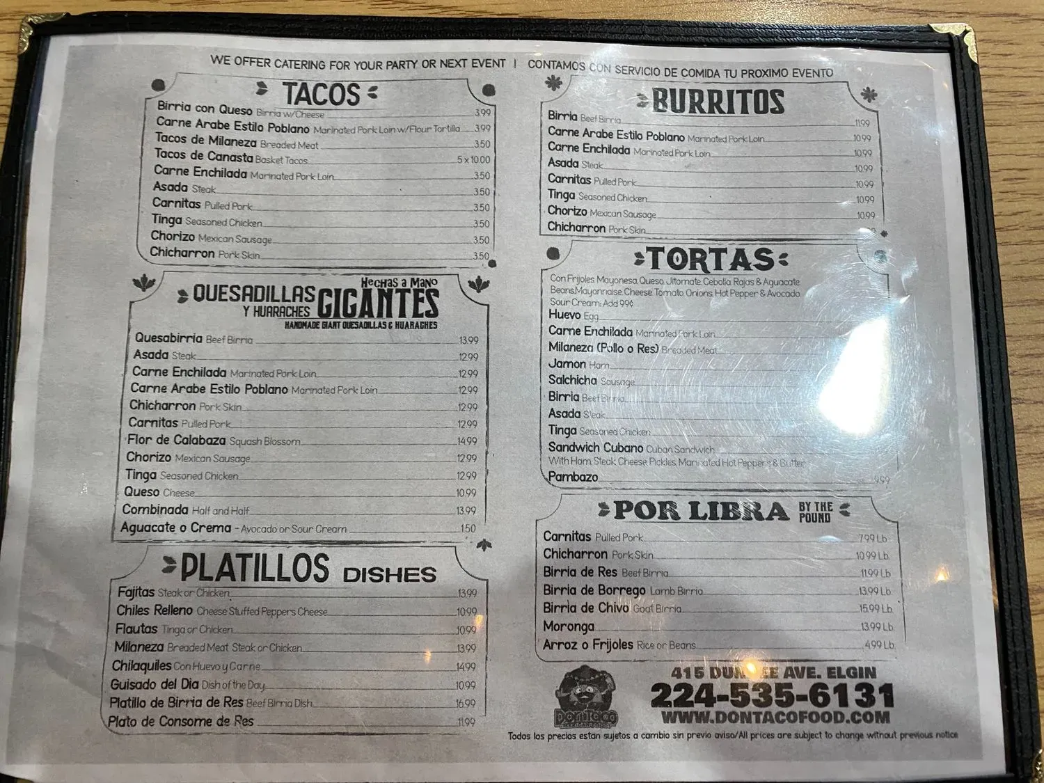 Menu 1