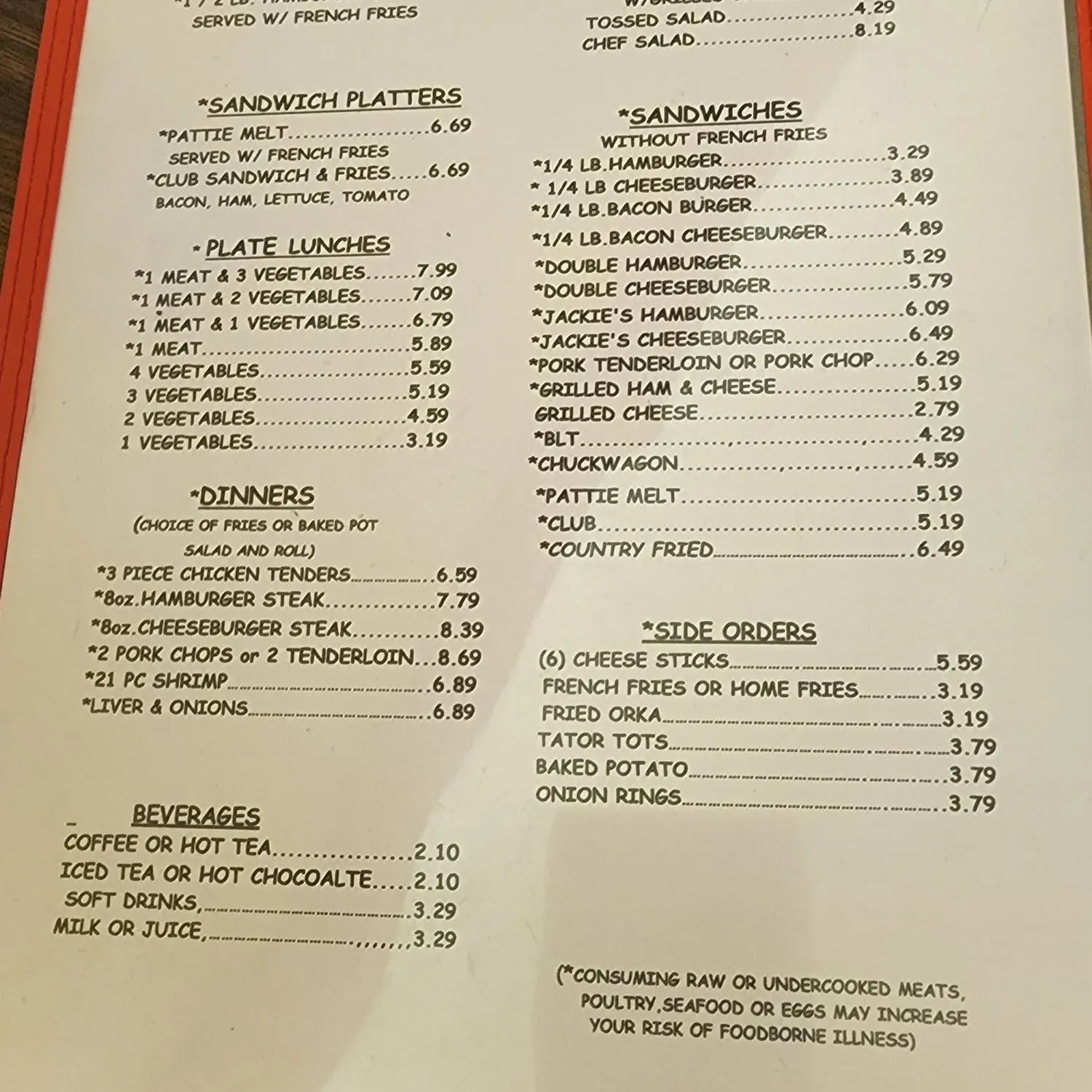 Menu 2