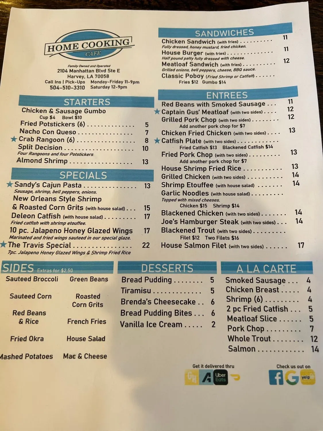 Menu 5