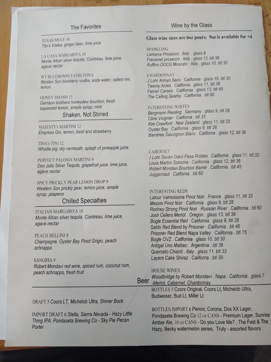 Menu 2
