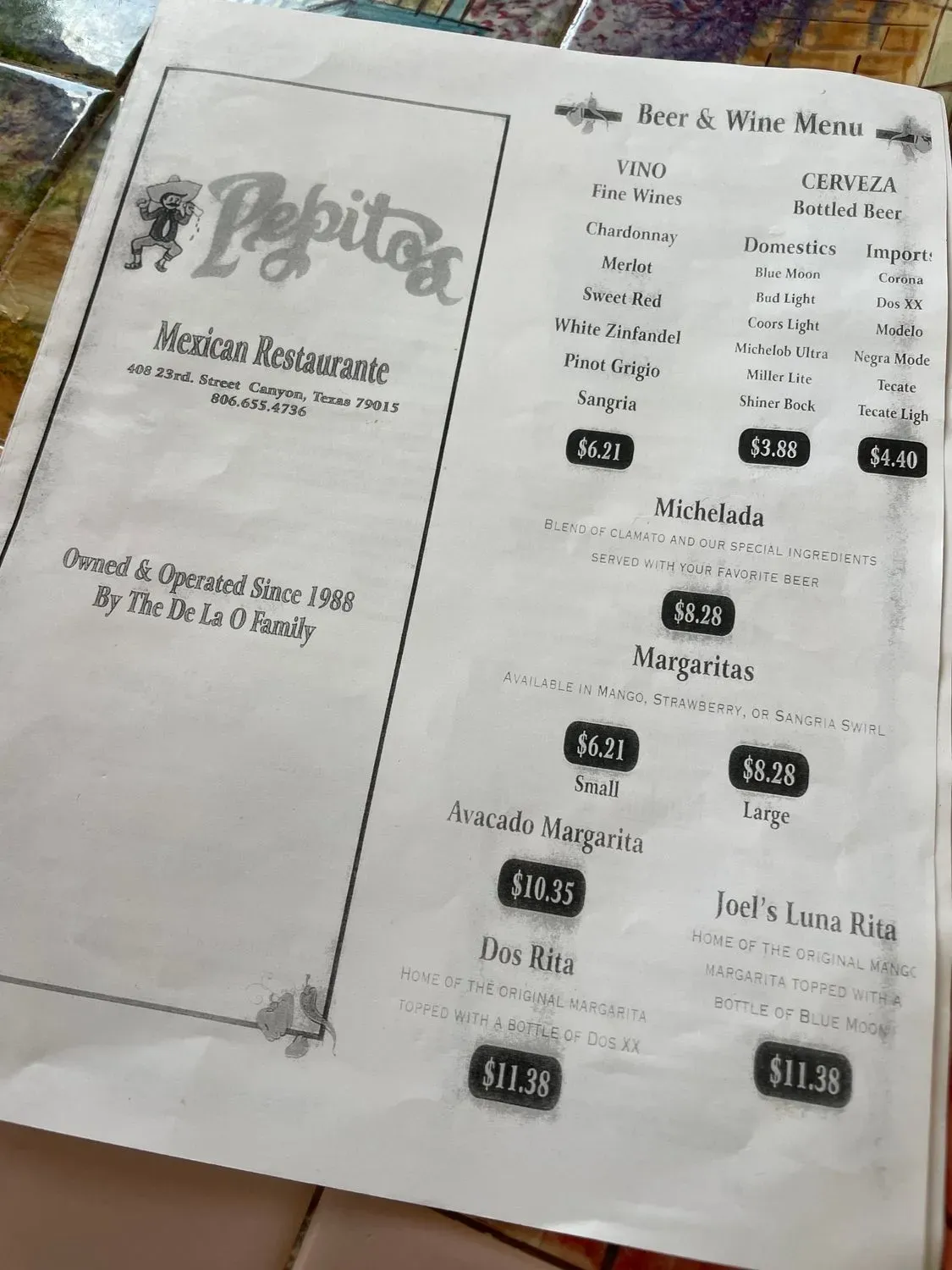 Menu 5