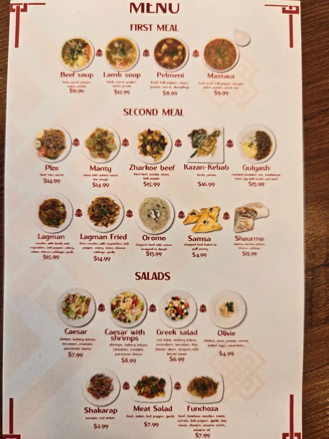 Menu 5