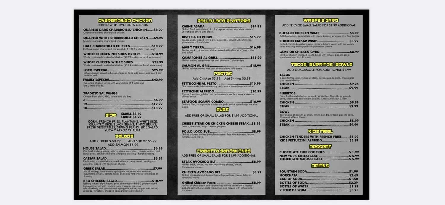 Menu 2