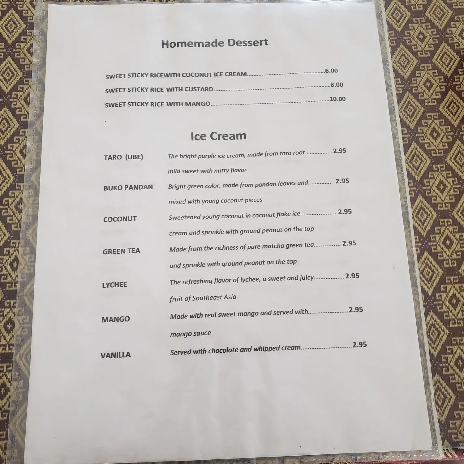 Menu 2