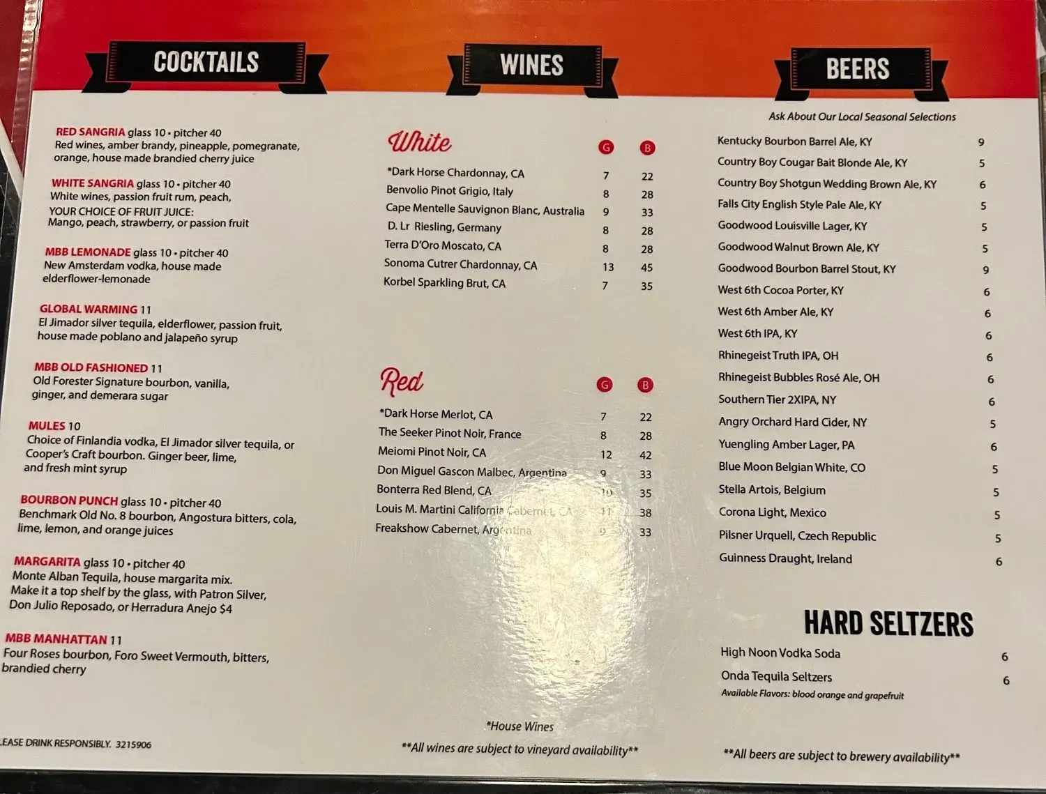 Menu 1